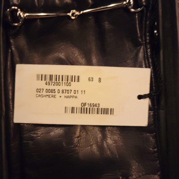 Gucci Cashmere & Nappa Horsebit Ladies Gloves - Picture 1 of 3
